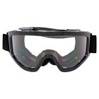 Motorcycle Goggles Fit Over Glasses Anti-fog Shatterproof Clear Lenses Uv400