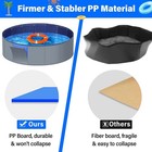 Dog Pool For Large Dogs  Kiddie Pool Hard Plastic  Dog Bathtub Portable  Fold   