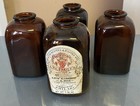 Snuff Jars Levi Garrett   Sons Tobacco Scotch   Rappee Vintage Set Of 4 See Pics