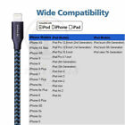 3x 6ft For Iphone X Iphone 8 Plus 7 6 Usb Sync Charger Cable Charging Data Cord