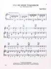 I ll Be Here Tomorrow Sheet Music The Grand Tour 1978 Musical Flop Jerry Herman