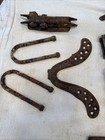 Antique Barn Hay Trolley Track Hangers Salvaged Original Used Rare Parts Lot