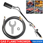 Portable Propane Torch Weed Burner Ice Snow Melter Outdoor Flame Thrower W  Hose