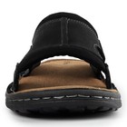 Mens Leather Slide Sandals Casual Comfort Outdoor Slip-on Slide Sandal Shoe