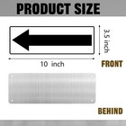 6 Pack Aluminum Reflective Arrow Sign Road Metal Right Arrow Sign For Direction
