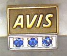 Avis Rental Co  Employee Service Award Tie Pin Advertising Avis