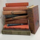 Lot Of 18 Vintage Old Rare Antique Random Hardcover Books - Library Decor