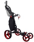 New Hot-z Golf 4 Wheel Push Cart Black