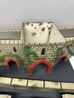 Vintage 1950   s Louis Marx Tin Medieval Castle Fort Playset Knights Horses Parts