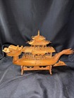 Chinese Hand Carved Fengshui Loong Dragon Boat