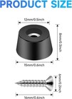 64pack Cutting Board Rubber Feet With Stainless Screws 64pack D15x12xh8mm