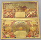 2022 1925 Lebanon 100 Lira Bank Syrie Et Liban   Gold Foil Souvenir Unissued