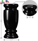 Black Granite Cemetery Vase For Grave Markers headstone Memorial Flower Holder
