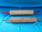 2 Vintage Wooden Rolling Pins 15    18  Long