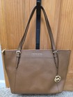 Michael Kors Ciara Large Top Zip Tote W  Matching Wallet- Brown Great Condition 