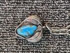 Sterling Silver 925 Turquoise And Coral Necklace