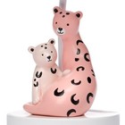 Lambs   Ivy Enchanted Safari Pink Leopard Lamp With Shade   Bulb