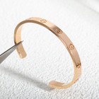 Catier Signature Love Bracelet  18k Rose Gold Plated Love Bracelet Open Cuff