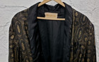 Vintage Men s 40 s 50s Belted Satin Robe Smoking Jacket