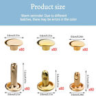 240 Sets Rivets For Leather  Leather Rivets 3 Sizes Leather Double Cap Rivets