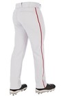 Champro Youth White With Scarlet Piping Full Length Baseball Pant Nwt Ships Free