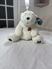 Collectible Coca Cola Bear 1995 12  Plush Stuffed Animal White Polar Vintage Nwt