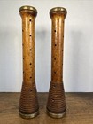 2 Vintage 12    Wooden Beehive Industrial Spools From Pennsylvania Estate Sale