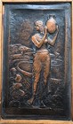 Mordechai Avniel Copper Repouss   Judaica Plaque Israel Art Bezalel Authentic