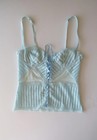 Intimissimi Vintage Ivory Lace Bustier Corset Top  2000s Geometric Camisole