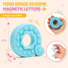 Magnetic Letters For Fridge  26 Uppercase Silicone Alphabet Magnets