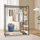 Freestanding Clothing Garment Rack Rolling Clothes Organizer Wardrobe Closet