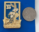 Vintage Bugs Bunny Pin Post Office Stamp Collection Looney Tunes 1997 Pinback
