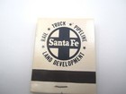 Santa Fe Transportation Vintage Matchbook 