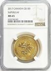 2017 Gold Canada 1 1 2oz Super Megaleaf  150 Maple Leaf Ngc Mint State 65