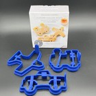 Williams-sonoma Silicone Pancake Molds Baking Truck Plane Train Set Of 3