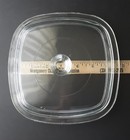Pyrex A7c Square Clear Glass Lid Only Large Knob