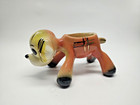 Vntg 1950 s Pottery Comical Puppy Dog Planter Gold Trim Great For Succulents 6 