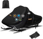 900d Snowmobile Cover  130  L X 51  W X 48  H Upgraded Thicker Black-900d