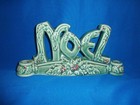 Vintage Ceramic Lipper Mann Noel Candle Holder Mcm Christmas W  Original Sticker