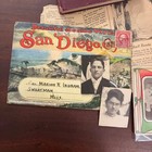 Lot Vintage   Antique Paper Ephemera Postcards Books Newspaper Clips Scrapbook