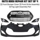 Front Bumper Cover Fascia   Grille Assembly Kit For 2012-2016 Hyundai Veloster