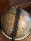 Antique Historic 1930s 12  Rotating World Floor Globe On A 34    Wooden Free Stand
