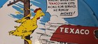 Vintage Gasoline Porcelain Sign - Texaco Gas Chicken Ad Filling Station Oil Sign