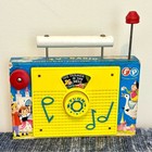 Vtg Fisher Price Toy Tv Radio - Plays Farmer In The Dell -  As Is 60s Vintage