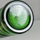 Empoli Italy Green Beehive Bubble Glass Vase 12 5    Mcm Stacked Ring Bottle