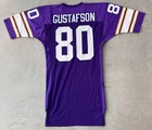 Vintage Minnesota Vikings Jersey Jim Gustafson Game Worn Nfl 80s Sand Knit 1986