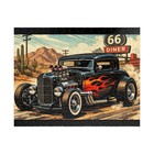 Vintage Hot Rod Flames Puzzle   252 Piece Classic Car Jigsaw