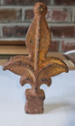 Cast Iron Finial Ornamental Fence Topper Fleur De Lis Style