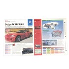 Vtg Dodge Viper 1990 s Sports Car Data Sheet Imp Hot Cars Brochure