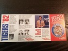 1982 Detroit Tigers Pocket Schedule   Sports Final Edition 